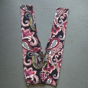 Colorful Paisley Kid's Leggings Soft Stretchy